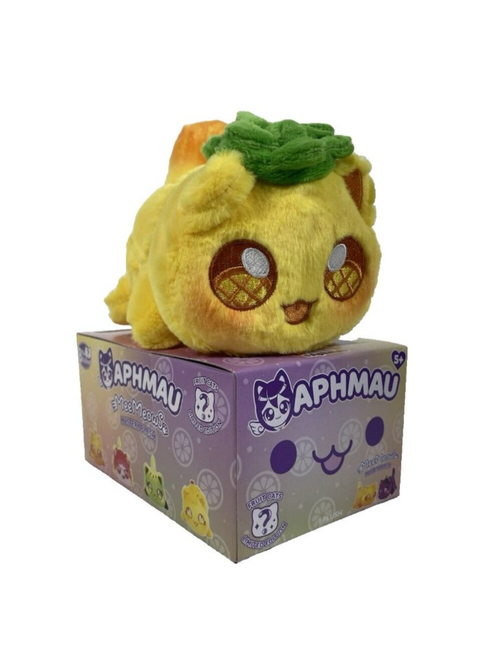 Aphmau MeeMeows PINEAPPLE Fruit Cat 6" Plush Limited Edition